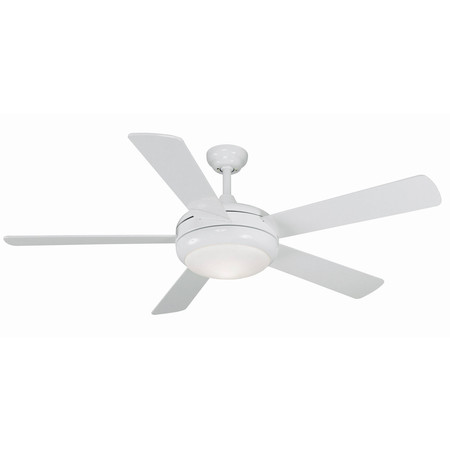 LITEX INDUSTRIES 52" White Finsih LED Ceiling Fan Includes Blades & Remote Control TIT52WW5LR